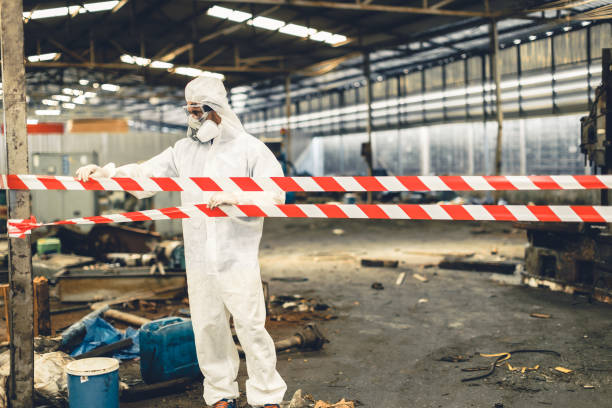 Professional Infectious Disease Decontamination technician working in Cape May Court House, NJ